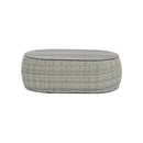 Set 4 Pezzi Salotto da Giardino 5 Posti Santorini Plus con Divano 2 Poltrone e Tavolino in Polyrattan Grigio  