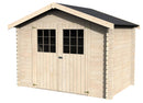 Casetta Box da Giardino per Attrezzi 3,17x2,13m Senza Pavimento in Legno Abete 28mm Flosova NG