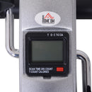 Mini Cyclette Portatile per Gambe e Braccia Pedaliera per Riabilitazione con Display LCD Argento      