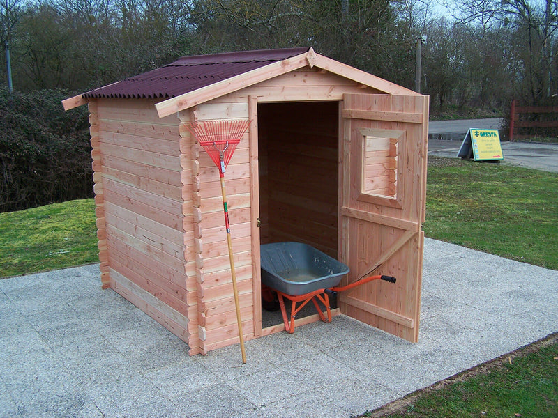 Casetta Box da Giardino 2x2 m Senza Pavimento in Legno Douglas 28mm Dublin