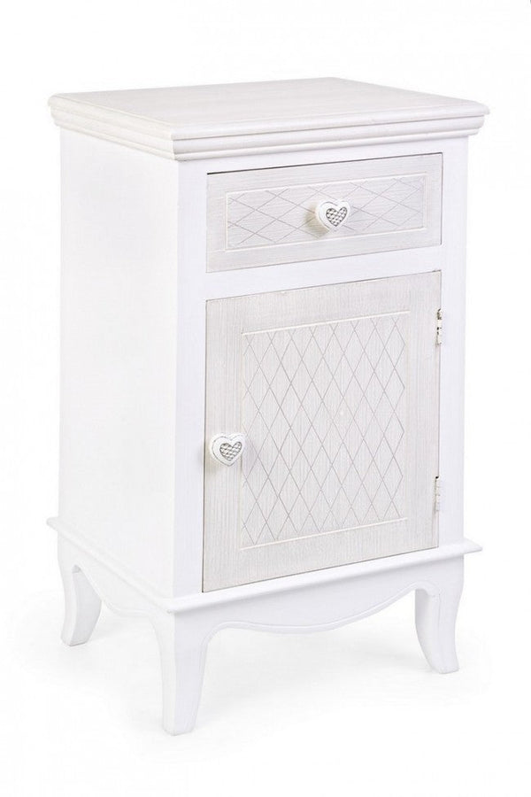 Charlene Nachttisch 1 Tür 1 Schublade aus Holz online
