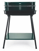 Barbecue a Carbone Carbonella Rettangolare 58x38 cm Soriani Sun-day Verde