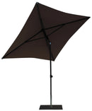 Ombrellone da Giardino 2x2 m Palo Ø38 mm in Alluminio Tessuto Poliestere Trend Taupe