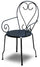 Sedia da Giardino 49x48xh90 cm in Metallo New Old Antracite