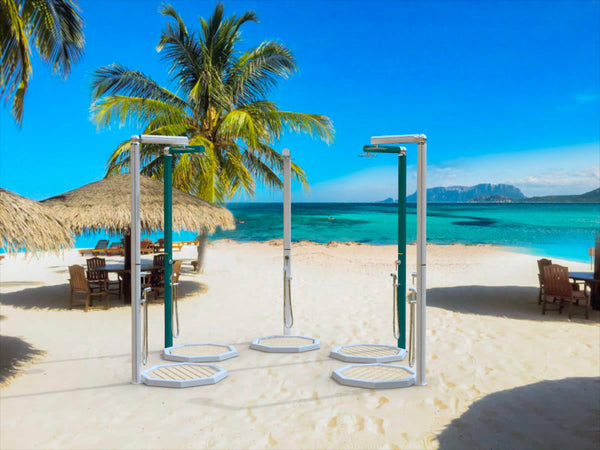 Piatto Doccia Ottagonale da Esterno Giardino 80 cm Arkema Bianco acquista