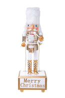 Carillon Schiaccianoci di Natale in Legno H30,5 cm Oro