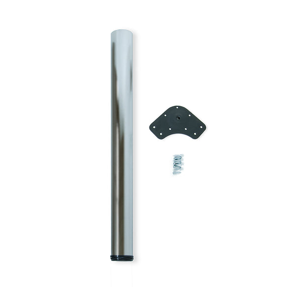 acquista Tischbeine Ø80 mm aus Emuca-Stahl, satinierter Nickelstahl