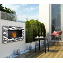 Camino a Bioetanolo da Parete 90x40 cm Flig Huston 2 Zebrato