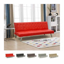 Divano Letto 175x80x73 cm in Similpelle Rosso