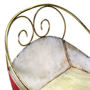 Slitta in Metallo rosso cm 162x65xh98