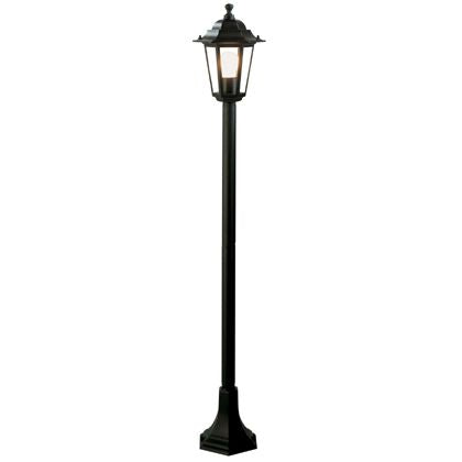 sconto Lampenmast Mast für Garten Schwarze Farbe für Outdoor Mini Hexagonal Line Sovil
