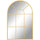 Specchio da Parete ad Arco 91x2x60 cm Stile Moderno in Vetro e Metallo Oro