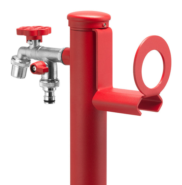 acquista Portatubo per Fontane da Giardino in Acciaio Belfer 42/PGS Rosso