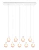 Lampada a Sospensione da Interno Attacco E14 in Metallo Bianco Opaco