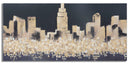 Dipinto su Tela Oroen City 150x3,8x70 cm in Legno di Pino e Canvas Multicolor