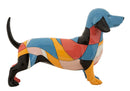 Decorazione Bassotto Rubic 32,5x9,7x20,5 cm in Resina Multicolor      