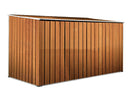 Casetta Box da Giardino in Lamiera di Acciaio Porta Utensili 345x186x192 cm Enaudi Legno