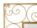 Specchio Spiral 80x2x100 Misura Interna 49x69 cm in Ferro e MDF Oro