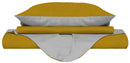 Copripiumino con Sacco e Federe Doubleface Senape\/Grigio Chiaro Varie Misure