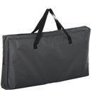 Mobile da Campeggio 3 Mensole 96x49,5x104 cm in Alluminio e Tessuto Oxford Grigio