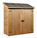 Casetta Box da Giardino 1,63x0,74 m con Pavimento in Legno Picea Massello 16mm Eden