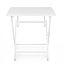 Tavolo Pieghevole da Giardino 70x70x71h cm Elin Bianco