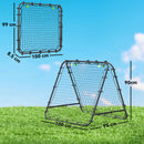 Rete Rebounder da Calcio Pieghevole Angolazione Regolabile 100x95x90 cm Nero      