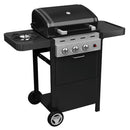 Barbecue a Gas GPL Pietra Lavica 2 Fuochi 8,1kW con Fornello Laterale Sochef Piùgusto 