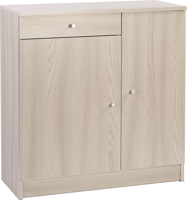 Schrank 2 Türen 1 Schublade 77x80x34 cm Ulme hell sconto