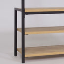 Mobile Ingresso con Scarpiera e Appendiabiti 78x30x182 cm in MDF Nomad Rovere