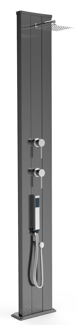 sconto Doccia Solare da Giardino Miscelatore e Doccetta Arkema Dada S Top Line Perla Nera