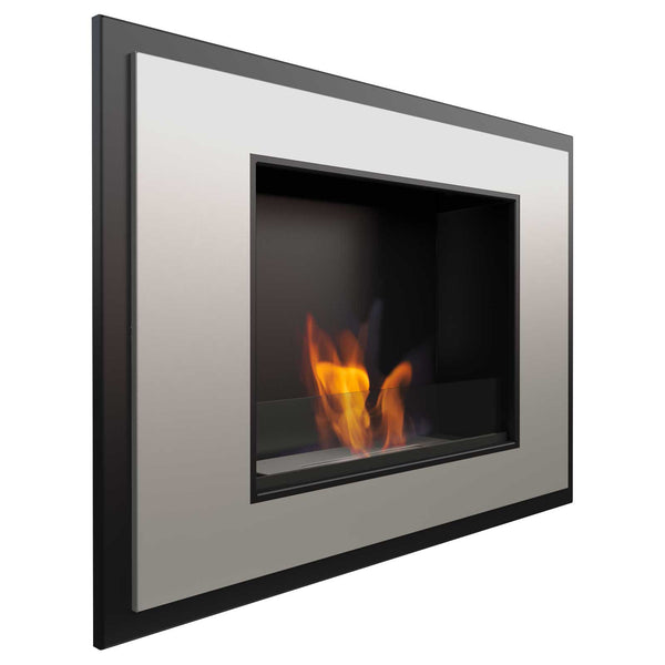 sconto Bioethanol Wandkamin 80x59 cm Flig Los Angeles Satin