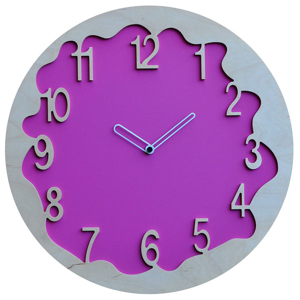 Runde Wanduhr 48 cm Pirondini Italia Ombre Flieder online