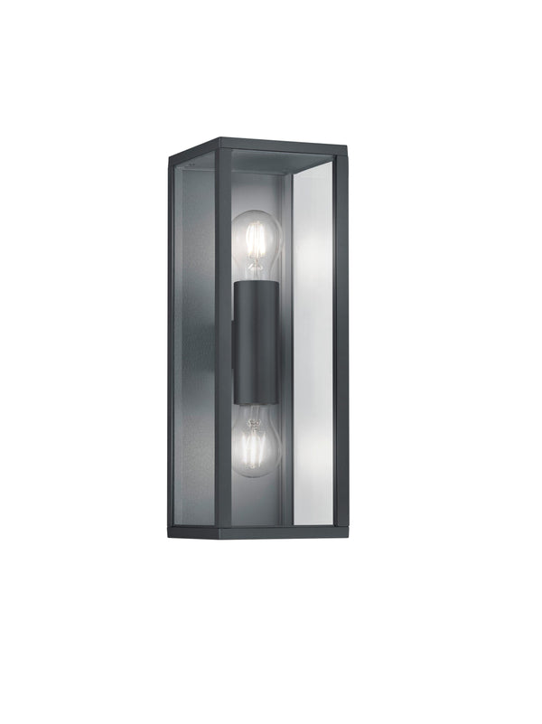Außenwandleuchte E27 aus anthrazitfarbenem Aluminiumdruckguss prezzo