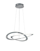 Lampada a Sospensione da Interno a LED in Metallo Nickel Opaco
