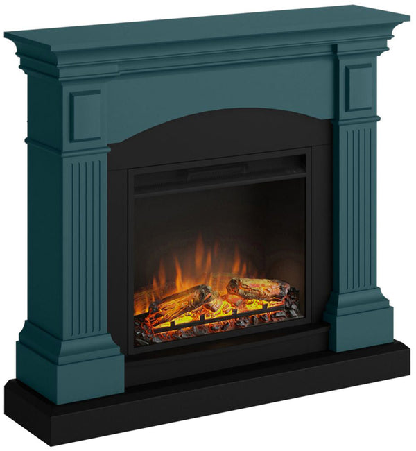 sconto Elektrischer Bodenkamin Flammeneffekt 1500W Tagu Magna Türkis
