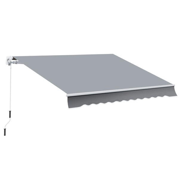 Wand-Rollmarkise 395 x 245 cm aus Metall und grauem Polyester prezzo