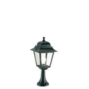 Lampada Palo Paletto da Cancello Colore Nero da Esterno Linea Quadrata Sovil