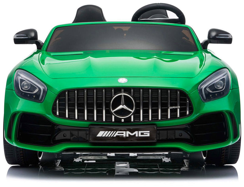 Macchina Elettrica per Bambini 2 Posti 24V con Licenza Mercedes GTR AMG Verde