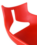 Sgabello con  Alzata a Gas e Seduta Girevole in Polipropilene Vandi Rosso