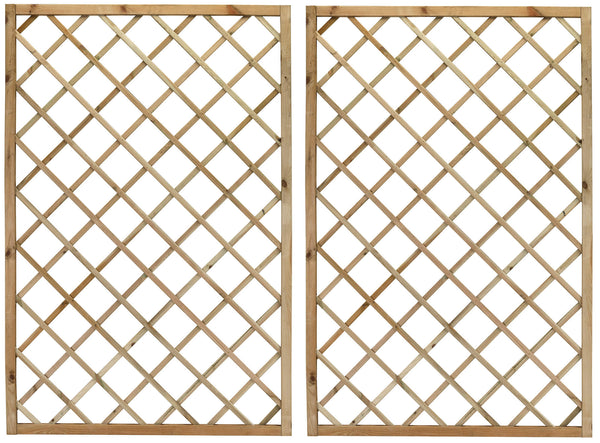prezzo Set mit 2 Gitterplatten für Kletterpflanzen 40 x 180 cm aus imprägniertem Holz