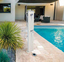 Fontana da Esterno con Rubinetto Portagomma Miscelatore e Doccetta Mobile Arkema Spring Light Blu