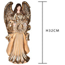 Statuina Angelo con Corona 35 cm in Resina