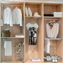 Spessore Laterale per Appendiabiti per Armadio Hang Verniciato Alluminio Tecnoplastica Emuca