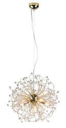 Lampada a Sospensione da Interno Attacco E14 in Metallo Ottone lucido