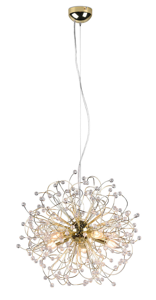 sconto Lampada a Sospensione da Interno Attacco E14 in Metallo Ottone lucido