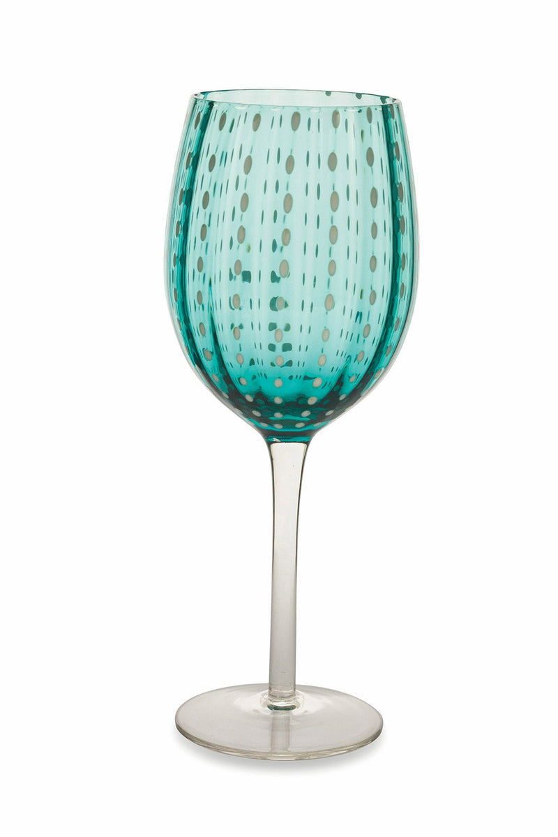 Set 6 Calici in Vetro 300 ml Villa d'Este Home Tivoli Coppa Verde Shiraz