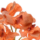Set 3 Orchidea Artificiali Vanda Altezza 62 cm Arancio