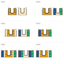 Set Organizer per Cassetti da Bagno Laterali in Plastica Emuca Tidy Grigio Antracite