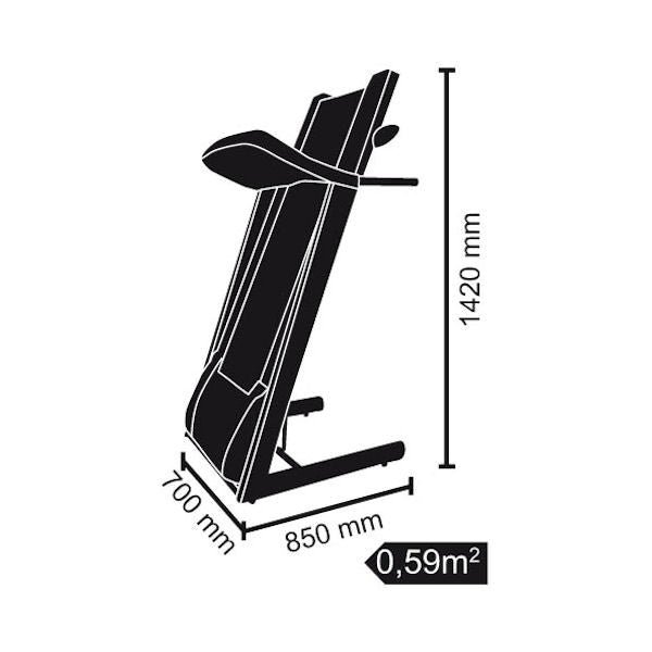 Tapis Roulant Motorizzato 2,75Hp 14Km/h Toorx TRX-30 S Evo